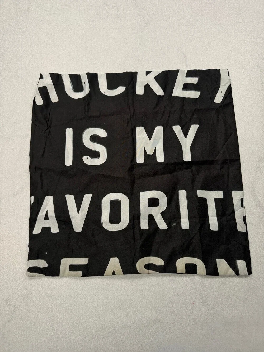 Hockey is my Favorite Season Throw Pillow Cover